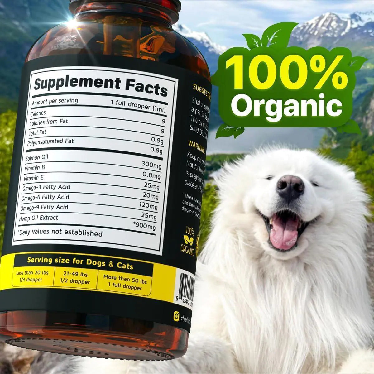 Pet Care Paradise VitalPaws Hemp & Salmon Oil for Dogs & Cats