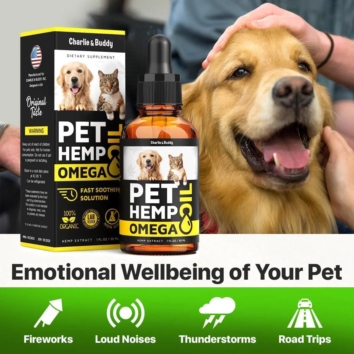 Pet Care Paradise VitalPaws Hemp & Salmon Oil for Dogs & Cats